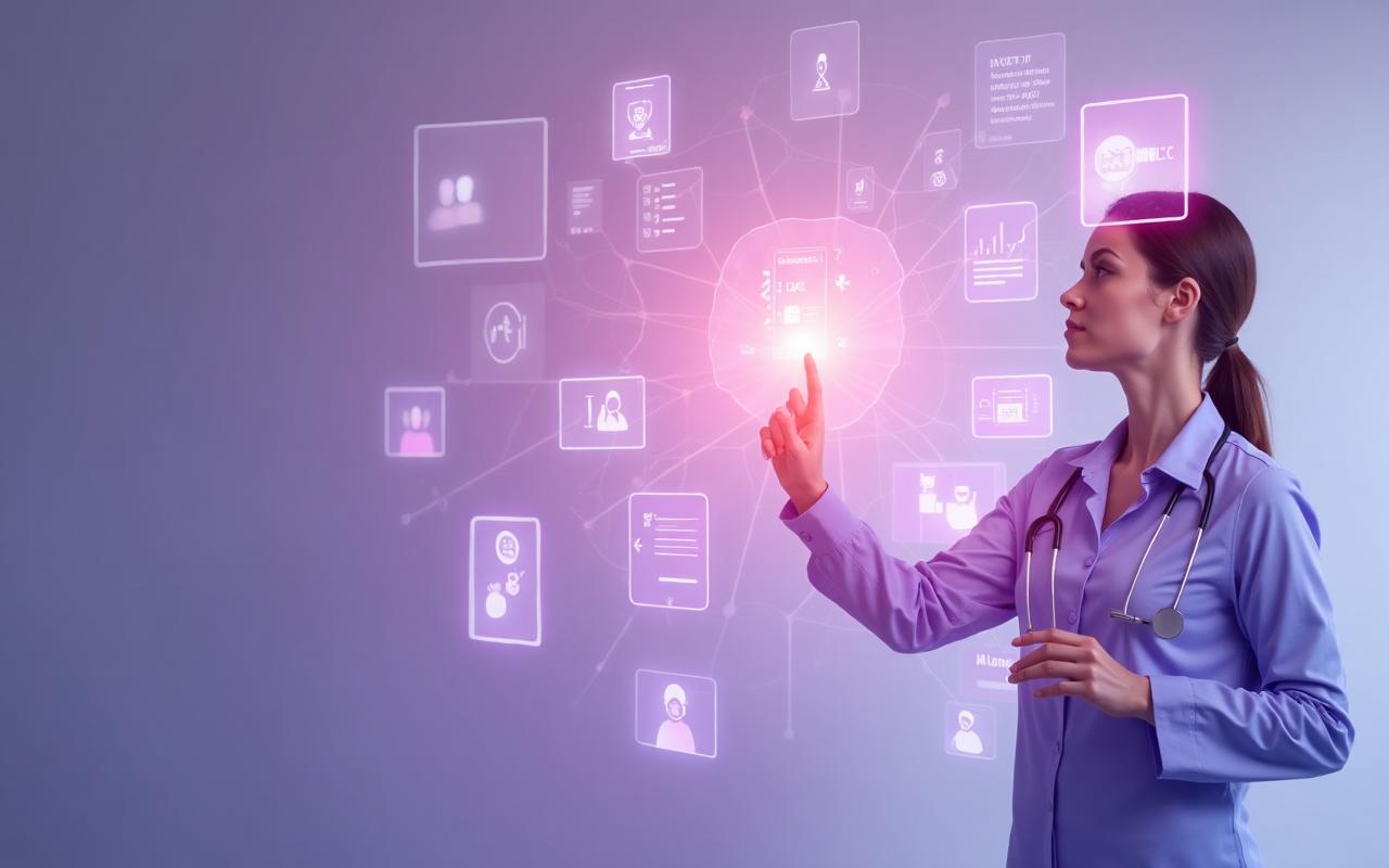 Wellness provider using AI enrollment system with client inquiries and appointment information